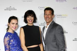 LOS ANGELES, JAN 8 -  Bailee Madison, Catherine Bell, James Denton at the Hallmark TCA Party at a Tournament House on January 8, 2014 in Pasadena, CA photo