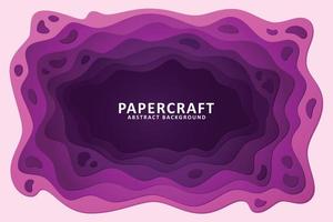 Abstract background with paper cut shape vector