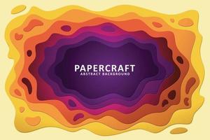 Abstract background with paper cut shape vector