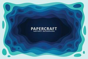 Abstract background with paper cut shape vector