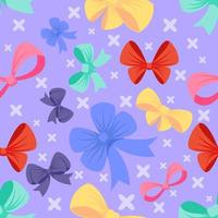 Colorful Ribbons Seamless Pattern vector