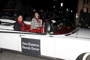 LOS ANGELES, NOV 28 -  Sara Ramirez, Sarah Drew arrives at the 2010 Hollywood Christmas Parade at Hollywood Boulevard on November 28, 2010 in Los Angeles, CA photo