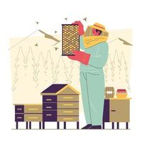 Bee Keepers Concept vector