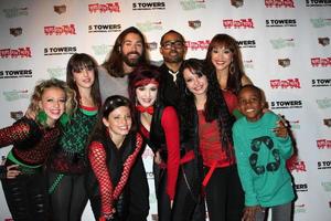 LOS ANGELES, NOV 22 -  Ace Young, Diana DeGarmo, backup dancers at the 2011 Hollywood Christmas Parade Concert at Universal Citywalk on November 22, 2011 in Los Angeles, CA photo