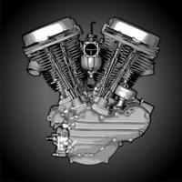 v-twin engine vector