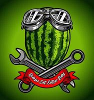 watermelon cartoon vector