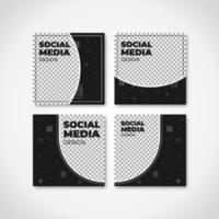 Trendy editable social media banner. Set of modern advertisement post template. Suitable for fashion post content, culinary, food and beverages, and digital marketing. vector