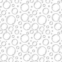 Water bubble seamless vector pattern background. Cleaning concept. Cartoon foam vector illustration