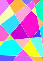Hello summer mirror glass geometric shape abstract background backdrop vector illustration