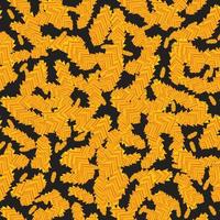 Seamless pattern with gold feathers. vector