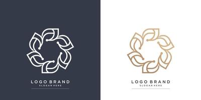 logotipo boutique con concepto fresco y moderno vector premium parte 4