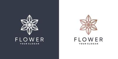 Flower logo with creative idea Premium Vector part 4