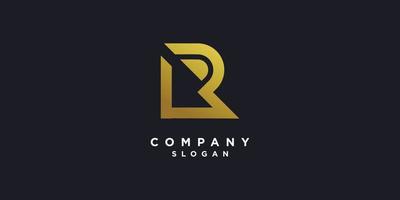 Letter R logo with modern unique style Premium Vector part 12
