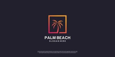 logo de palm beach con concepto creativo premium vector parte 1