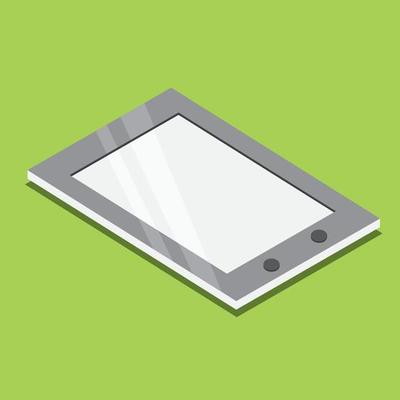 Tablet Pc Isometric Icon.