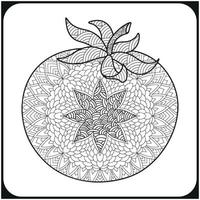 fruit in a mandala style vector