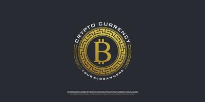 logotipo criptográfico con elemento creativo moderno premium vector parte 2