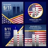 9.11 Patriot Day Memorial Social Media Posts Template