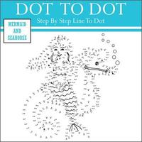connect the dots kids puzzle work sheet vector