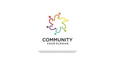 Creative community abstract logo design Premium Vector part 1