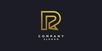 Letter R logo with modern unique style Premium Vector part 9