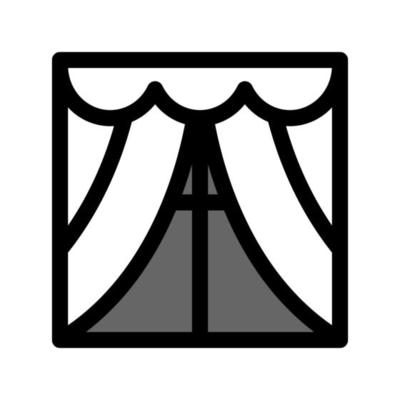 Illustration Vector graphic of curtain icon