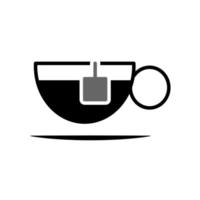 ilustración vectorial gráfico del diseño del icono de la taza de té vector