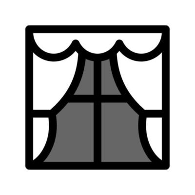 Illustration Vector graphic of curtain icon