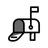 gráfico vectorial ilustrativo del icono del buzón de correo vector