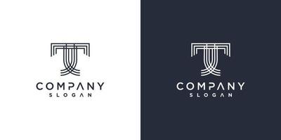 Letter T logo template with modern concept Premium Vector part 1