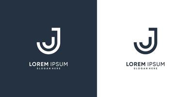 plantilla de logotipo j con vector premium de estilo creativo moderno parte 2