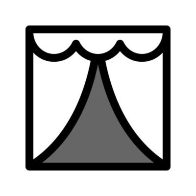 Illustration Vector graphic of curtain icon