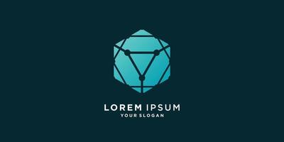 Geometry logo abstract with creative style Premium Vector part 8