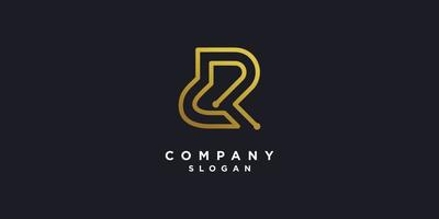 Letter R logo with modern unique style Premium Vector part 5