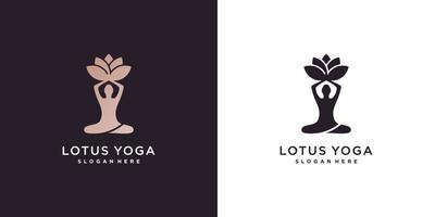 Yoga logo with creative element style Premium Vector part 5