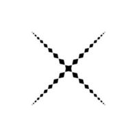 Star Shaped from Rectangles Composition for Logo, Decoration or Graphic Design. Vector Illustration