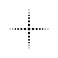 Star Shaped from Rectangles Composition for Logo, Decoration or Graphic Design. Vector Illustration