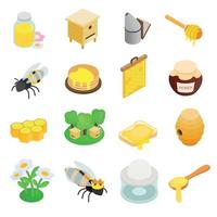 Apiary isometric 3d icon vector