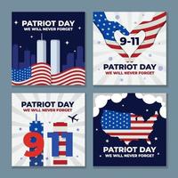 Patriot Day Social Media Post vector