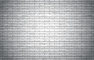White and gray block brick wall seamless pattern texture background vector