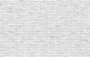 White and gray block brick wall seamless pattern texture background. vector