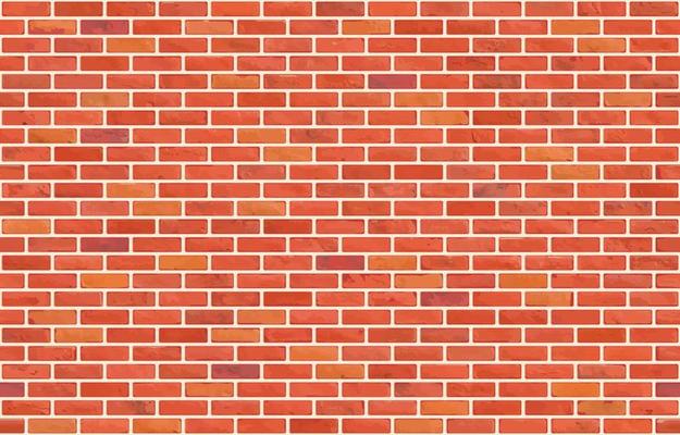 Beautiful brown block brick wall seamless pattern texture background