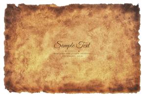 Vector old parchment paper sheet vintage aged or texture isolated on white background