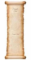 old parchment paper scroll sheet vintage aged or texture isolated on white background vector