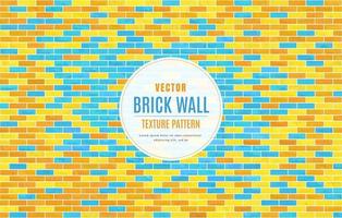 Colorful block brick wall pattern texture background vector