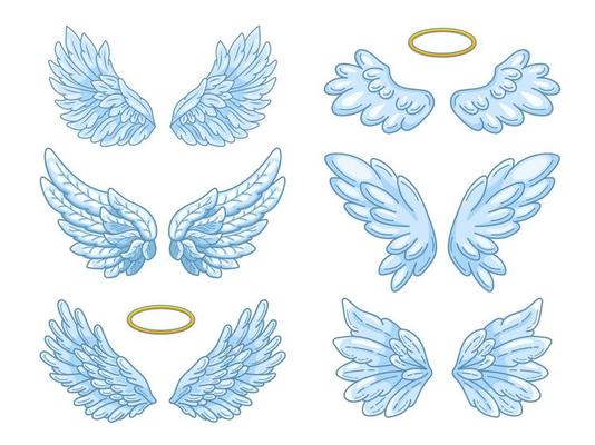  Clip Art Angel Wings Vector Art, Icons, and Graphics for Free Download