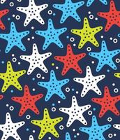 Starfish pattern simple vector