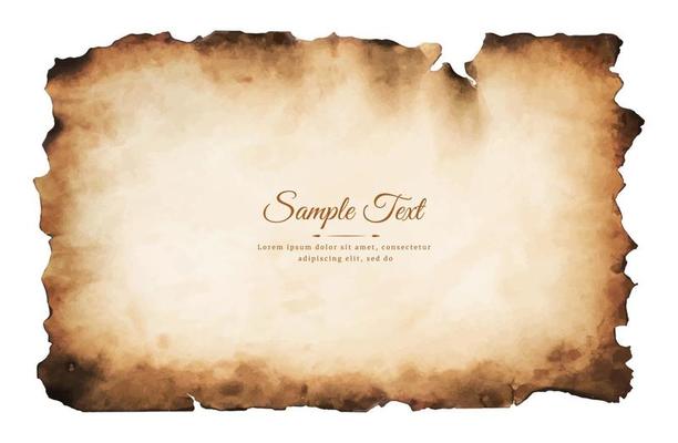 old parchment paper sheet vintage aged or texture isolated on white background