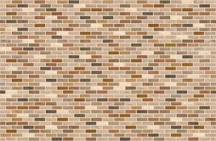 Beautiful brown block brick wall seamless pattern texture background vector