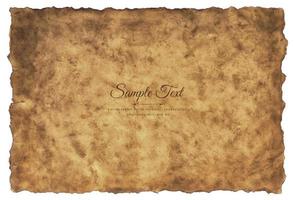 Vector old parchment paper sheet vintage aged or texture isolated on white background